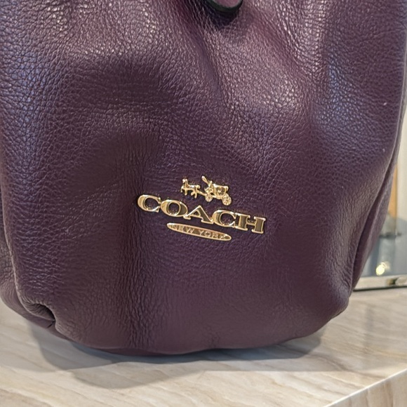 Coach Vintage Phoebe Pebbled Leather Tri-Compartment Shoulder Bag EUC - Picture 7 of 17